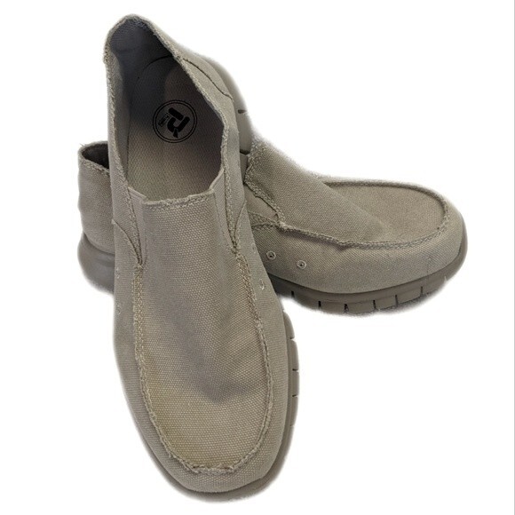 Propet men\'s slip-on sneakers loafers lightweight khaki tan gray/beige - 9 main image 7